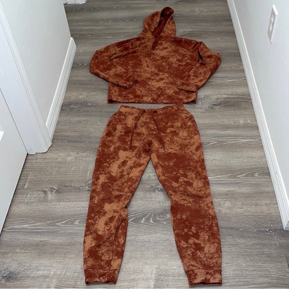 XXL Lululemon Mens Womens Unisex Rust Pants Hoodie Set